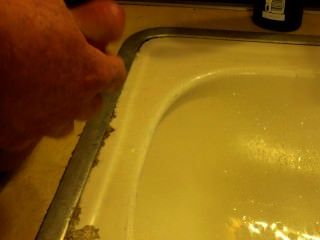 Masturbating Into My Bathroom Sink