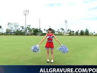 Kurumi Takahashi Is Playful Cheer Leader