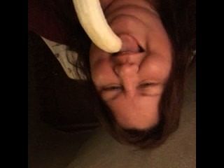 Lily Stone Deep Throat Banana