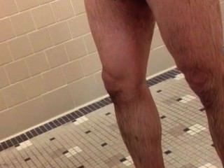 Hot Brown Cock In The Gym Showers