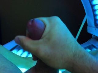 Tanning Bed Cumshot