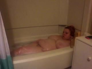 Bbw Taking A Bath