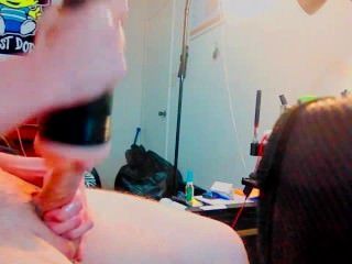 Big Hard Thick Cock Fucking Fleshlight On Webcam With Cumshot Ending