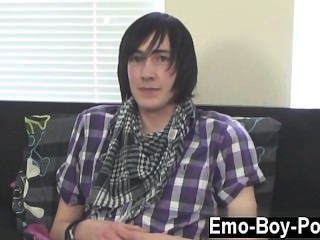 Gay Sex Adorable Emo Stud Andy Is New To Porn But He Soon Gets In To The