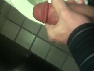Dude Yanking His Thick Hung Dick In Public